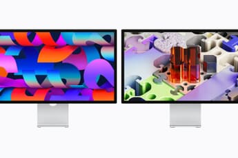Apple Studio Display XDR next to the updated Studio Display