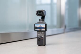 DJI Pocket 4 handheld gimbal camera — leaked design render