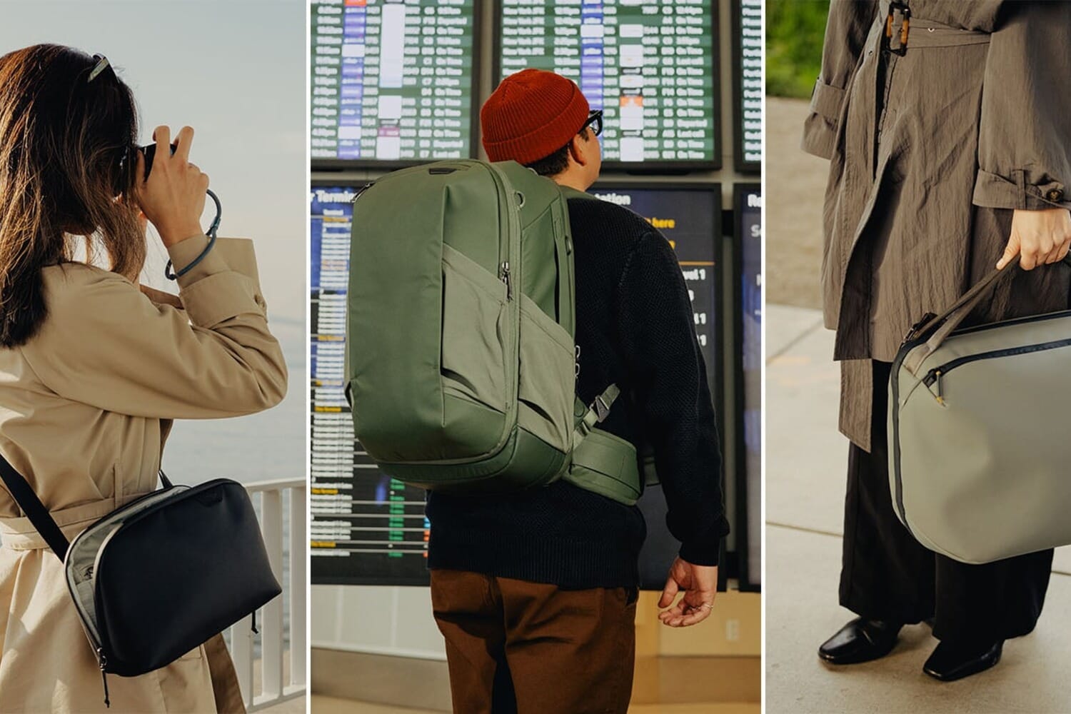 Peak Design Travel Line 2.0 bags collection including backpack, weekender, and crossbody