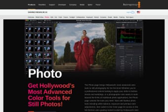 DaVinci Resolve 21 Photo page interface showing node-based color grading for still photographs