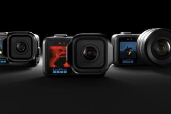 GoPro Mission 1 series action cameras including the Mission 1 Pro and the interchangeable-lens model