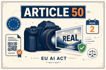 The EU AI Act Hits Photographers Aug 2: What Article 50 Actually Means for Your Work