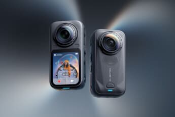 Insta360 X6 360-degree camera, front and back views